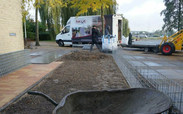 Schanskorven monteren